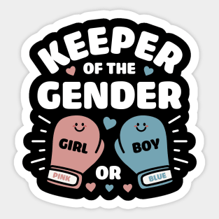 Keeper of the Gender Girl or Boy Sticker